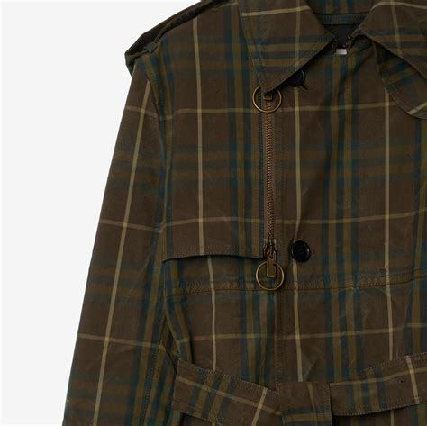 burberry trench uomo taglie|Long Check Cotton Trench Coat in Tor .